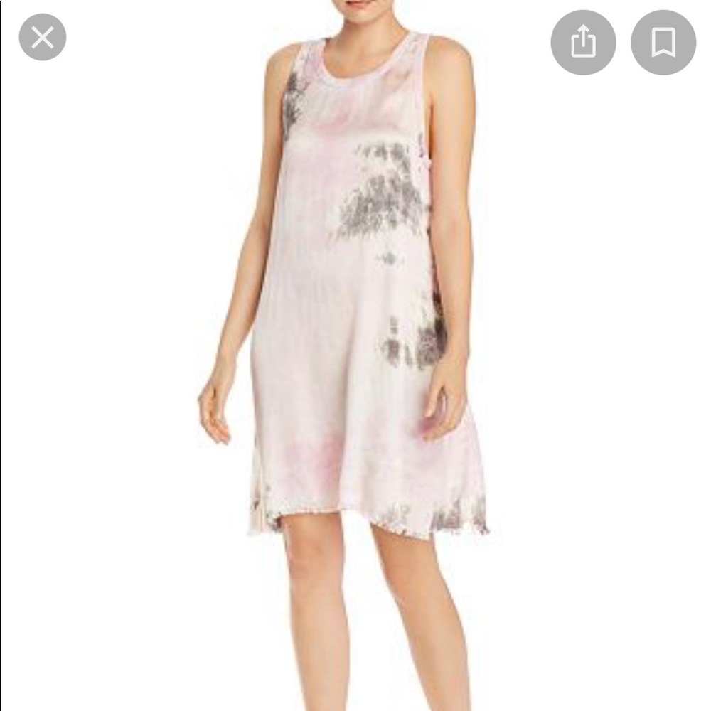 Nation LTD pink tie dye shirt dress